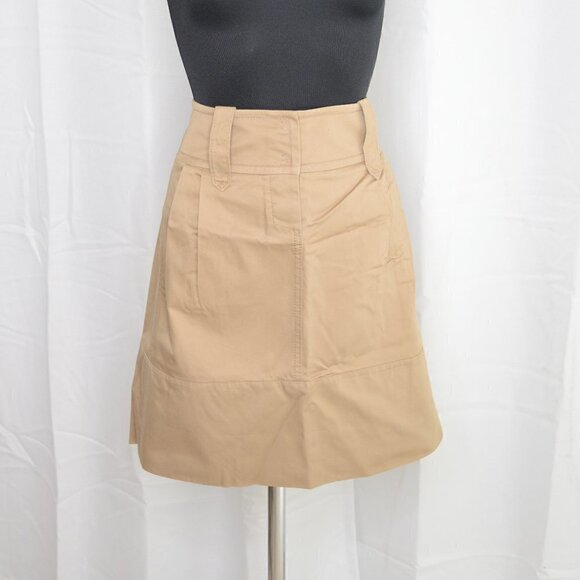 Philosophy Di Alberta Ferretti Khaki Skirt Sz 4 - Picture 2 of 8